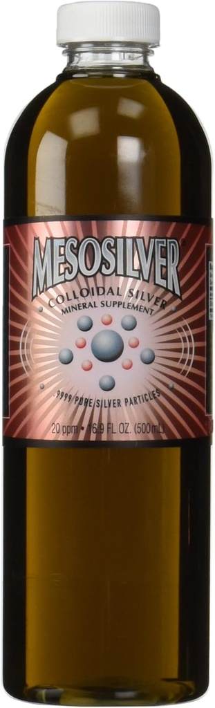 MesoSilver ® 20 ppm kolloidhõbe, 500 mL/16,9 Oz