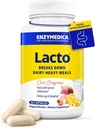 Enzymedica Lacto, Advanced Lactase Pills for Dairy Support, Helps Break Down Laktosa, Casein & Fat, Dairy Relief Pills, Vegan, 30 Kapsle