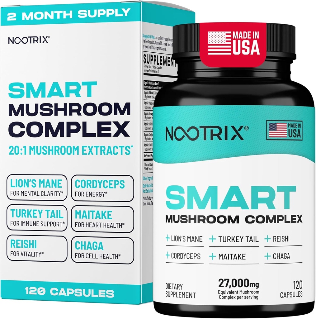 Nootrix Smart Mushrooms Complex Supplement 