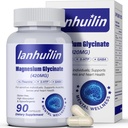 6-in-1 magneesiumkompleks, 420mg puhas magneesiumglütsinaat, magneesiumilisandi GABA, 5-HTP, L-teaniin, L-türosiin, taimetoitlane ja kõrge imendumine, 90 kapslit