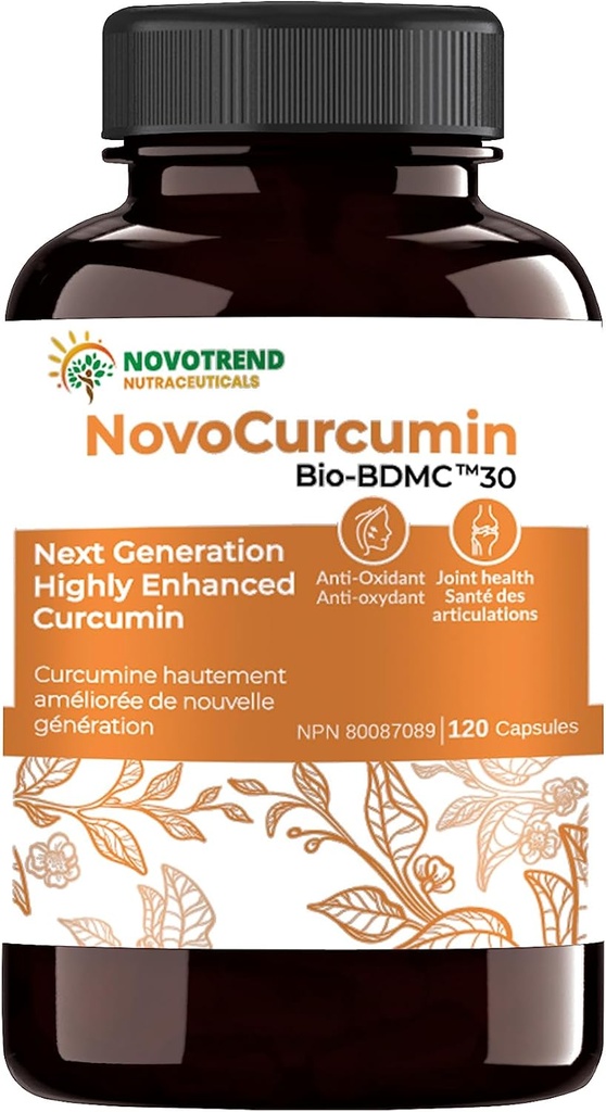 NovoCurcumin-Næste generasjon høyt forbedret Curcumin- 120 kapsler