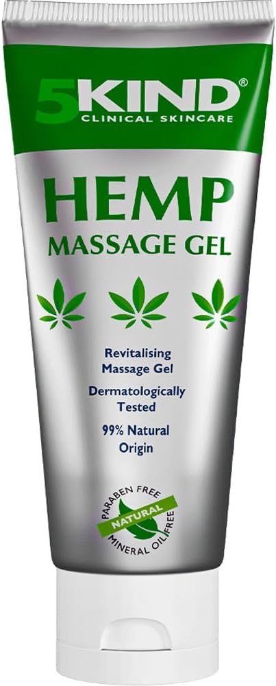 5kind Hemp Active Gel 3.4 fl oz- Crema di canapa Massima resistenza - Natural Soothing Relief Joint Gel - Rub muscolare per la parte inferiore della schiena, Giunti, Neck, Ginocchiere e Spalle - Crema di canapa massima resistenza