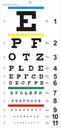 Графік очей, оновлений Snellen Eye Chart для екзаменів очей 20 Ступні, 22x11 Дюймовий пластиковий Low Vision Eye Charts Wall Chart with Metal Eyelet для дітей Gifts Wall Decoration (20 Ступні випробування Дистанція)