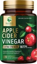 Manzana de vinagre cápsulas ACV Suplementos 1877mg, vitamina D3, zinc &amp; mejores píldoras de suplemento ACV Apoyo Gut Health for Better Digestion, Immune System Support, Non-GMO & Gluten Free, 120 cápsulas