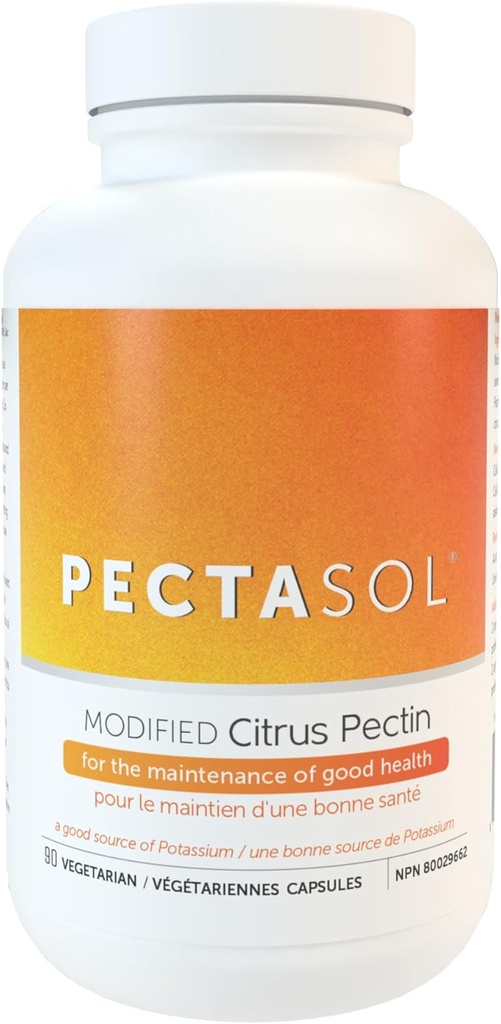 PectaSol Modified Citrus Pectin – 90 kapsler – Total-Body helsetilskudd for å støtte hjertet, immunsystemet, inflammasjonsrespons og sunn aldring + opprettholde sunne galektin-3 nivåer