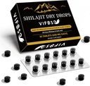 Shilajit Dry Drops, Shilajit Supplement, 18000 Mg Organic Shilajit Maximum Potens, Energi Booster, Gold Grade Nature Shilajit för Energistöd, 1 Pack med 30 Räkningar