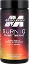 MuscleTech Burn iQ Smart Thermo supplement Fueled with Paraxanthine Enhanced Energy ' Cognition for Men and Women 100 count