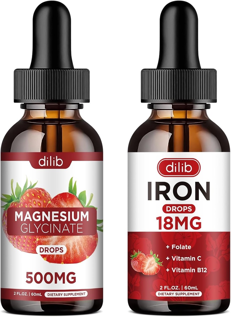Liquid Iron Supplement for Women Magnesium Glycinate Liquid Drops