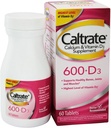 Caltrate 600+D Calcium Supplement, 60 ct