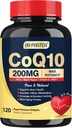 DRFOSTER Coq10 200mg, Coenzyme Q10 for Antioxidant ' Energy Production, 6X Higher Absorption Cq10 with Vitamin E ' PQ " Black Pepper Extract, Co q 10 supplement 120 Servings