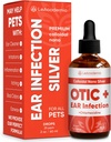 Dog Ear Infekzioa | OTIC+ Txakur eta katuentzako belarri-infekzioa | Cat Cleaner Drops | Chlorhexidine Wash for Pets | Laguntzak Otic Irritations & Itchings | Nano Silver | 2 Oz