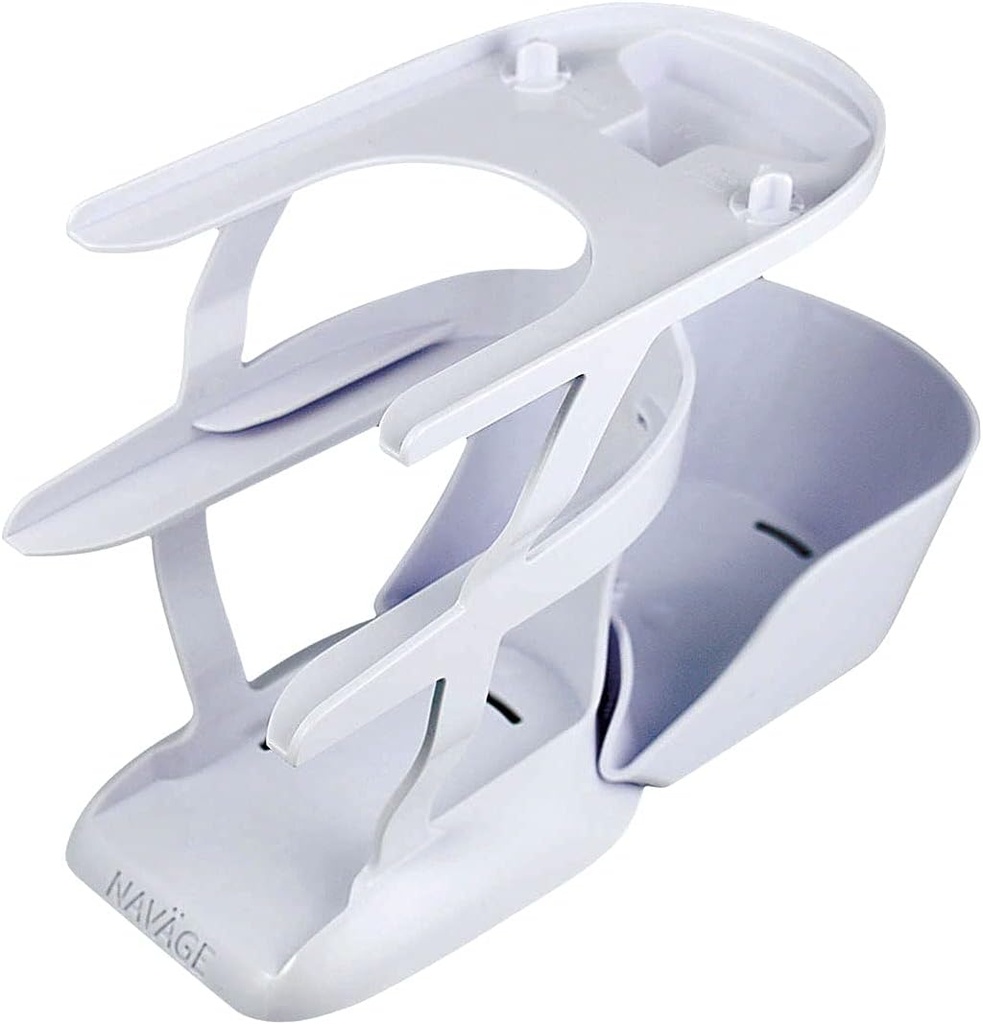 Navage Countertop Caddy - Oppbevaring Caddy Organizer for Navage Nasal Irrigation System - 3-Tier Nese Rengjøringsutstyr Organisator med avtakbar skuffe - Plastic Caddy Only - Nasal Care Tilbehør