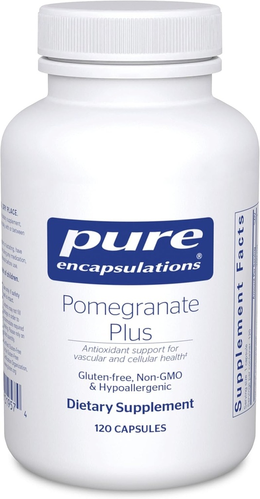 Pure Encapsulations Granātābols Plus י Antioksidants Asinsvadu un šūnu veselības atbalsts *   