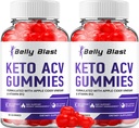 (2 Pack) Belly Blast Keto ACV Gummies - Advanced Formula Belly Blast Keto Plus ACV Gummies Apple Cider Vinegar, Weight Management, BellyBlast ACV Dietary Supplement Reviews Men Women (120 Gummies)