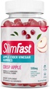 SlimFast Apple Cider Vinegar Gummies, dieta-gehigarria 500mg Apple Cider Vinegar zerbitzatu bakoitzeko, Crisp Apple Flavor, 45 zerbitzu (Maiatzaren Vary paketatzea)