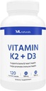 ML Naturals Βιταμίνη K2 + D3 120 κάψουλες λαχανικών, NSF-Certified & cGMP- Compliant