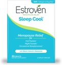 Estroven Sleep Cool for Menopause Relief, 30 Ct, Sleep Support Supplement kliiniliselt tõestatud koostisosad, et leevendada menopausi sümptomeid pluss öine higi ja kuuma välgatuse leevendus, ravimi nr & gluteenivaba