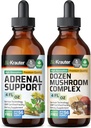 BIO KRAUTER Soporte Adrenal Tintura 4 Fl. Oz. & Dozen Mushroom Tintura 4 Fl. Oz.