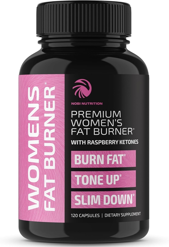 Fat Burners for Women | Weight Loss Pills for Women Belly Fat | Raspberry Ketones | Appetite Suppressant, Metabolism Booster & Bloating Relief | Diet Pills, Weight Loss Supplements | 120 kapsulak