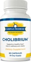 Simple Promise - Cholibrium - Mushroom Supplement with Lions Mane - Heart and Cholesterol Support, 60 Capsules