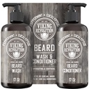 Viking Revolution Baard Wash & Conditioner Set w/Argan & Jojoba Oils 