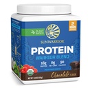 Organic Plant Based Protein Powder | Vegan Organic Protein Powder Chocolate Flavored with BCAA Amino Acids & Hemp Seed Pea Blend | Non-GMO Soy Dairy Filler & Gluten Free (Chocolate, 17 Servings)