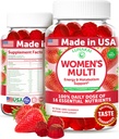 Lunakai USA Made Womens Multiвитамини Gumies - Delicious Daily Dose with 16 Multi Vitamins for Women - Energy & Имунна поддръжка, Non-GMO, 60 Ct