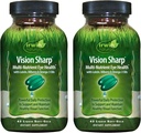 Irwin Naturals Vision Sharp Multi-Nutrient Eye Health - 42 Liquid Soft-Gels, Pack po 2 - z Lutein, borovnice & Omega-3s - 42 Total Servings