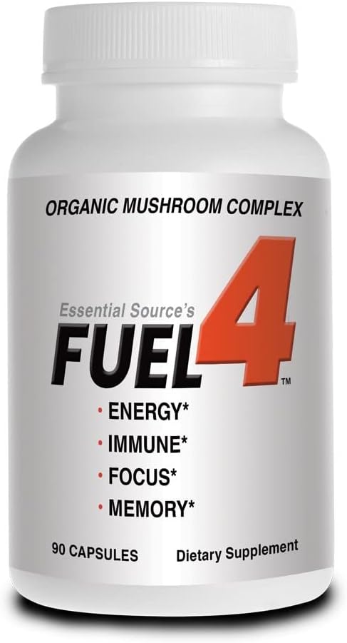 אורגני Mushroom Complex, Brain Supplements for Memory and Focus, Nootropics Brain Support Supplement - Immune Booster, Focus תוסף, טורקיה Tail Mushroom קפסולות, Reishi Mushroom קפסולות, FUEL4