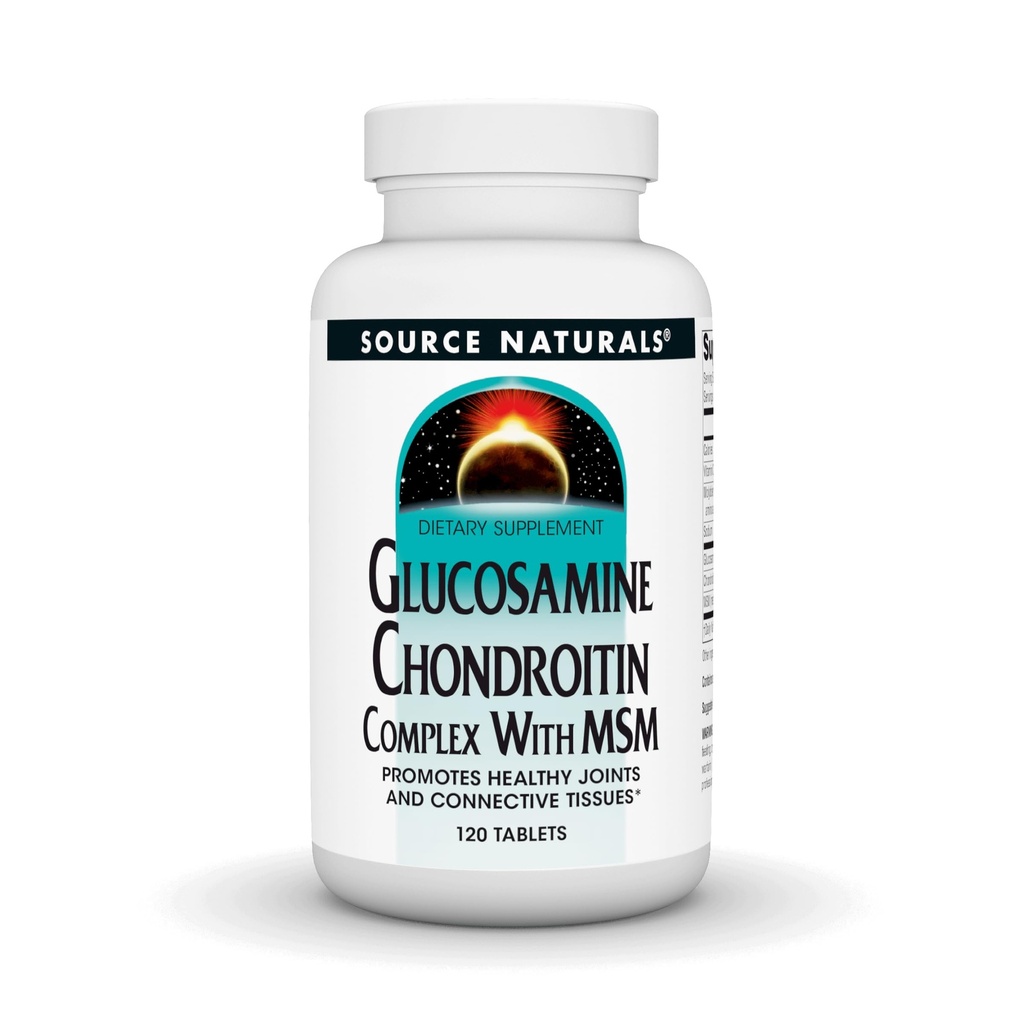 Source Naturals Glucosamine Chondroitin Complex with Msm - 120 Tablets