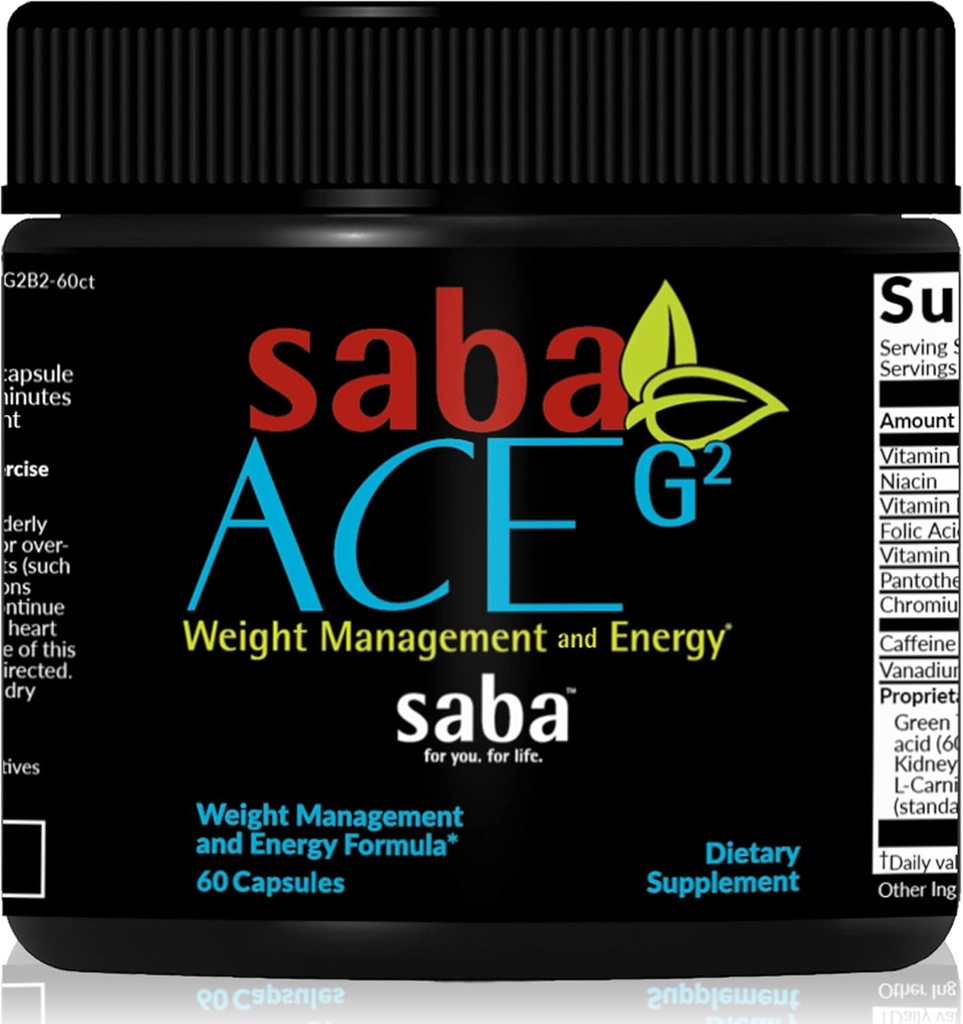 Saba AEEG2 - Themomic Fat Burner. Vight Loasts Supplement, Appetite Suppressant, & Eperce Booster - Checkrese, Capsimax, Garcania, Carnosine & More - 60 Capsoles