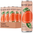 Gloss Leaf Collagen Iced 茶(Zero-Sugar,芒果-菠萝):用Collagen Peptides蛋白和维生素C,美女和抗衰老,12 Fl Oz,6 Pack制成的黑茶