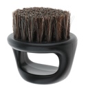 Salon Barber træ bristler hår skæg Cleansing Grooming Børst Mænds Mustache Shaping Comb - Sort