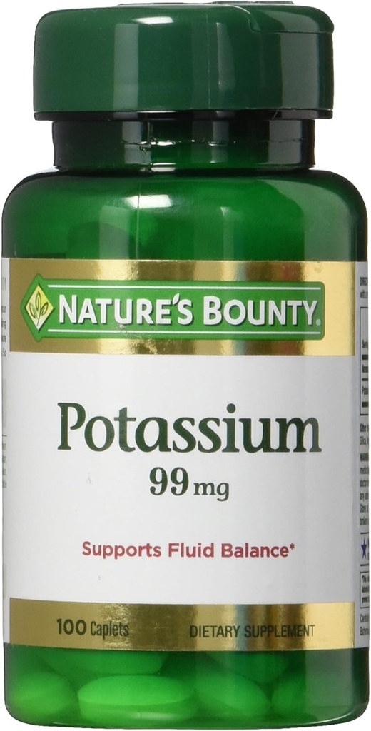 Nature 's Bounty Kalium Gluconate 99mg, 100 Caplets