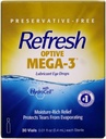 Refresh Optive Mega-3 Lubricant Single-Use Sterile Containers Eye Drops 30 ea (Pack of 3)