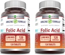 Amazing Formula Folic Acid Supplement ... 5000 Mcg... 120 tablettia...