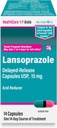 HealthCareAisle Lansoprazole 15 mg - 14 Delayed-Release Capsules - Acid Reducer, Treats Frequent Heartburn