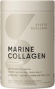 İdman Araşdırma Marine Collagen Peptides Toz - Wild-Caught Fish, Pescatarian Friendly, Keto Sertifikatlaşdırılmış və Qısa-GMO Qısalı - Su və ya Şəkildə mix asan! (34 Xidmət)