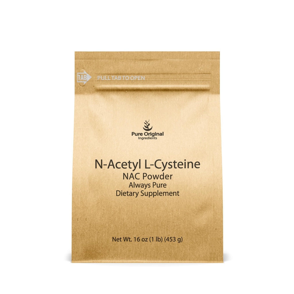 PURE ORIGINAL INGREDIENTS NAC N-Acetyl L-Cysteine Powder (1 lb) Lab Verified, Always Pure, No Fillers