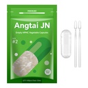 Vegan Empty Pill Capsules Size 2 Plant Based Clear (100 Count) Gluten Free, Non-GMO, Halal Certified Caps Filling Kit with 2 Spoons for Vegetarian DIY Your Own Supplements
