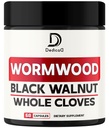 DEDICAD 12in1 Wormwood Capsules Black Walnut Cloves, Ginger, Turmeric Curcumin & Black Pepper - Immune System - 60 Capsules