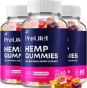 Prolife Hemp Gummies - з Hemp Seed Extract Pro Життя Labs Tinnitus Herbal Supplement, Здоров'я та Wellness Support (3 Pack - 180 Gummies)