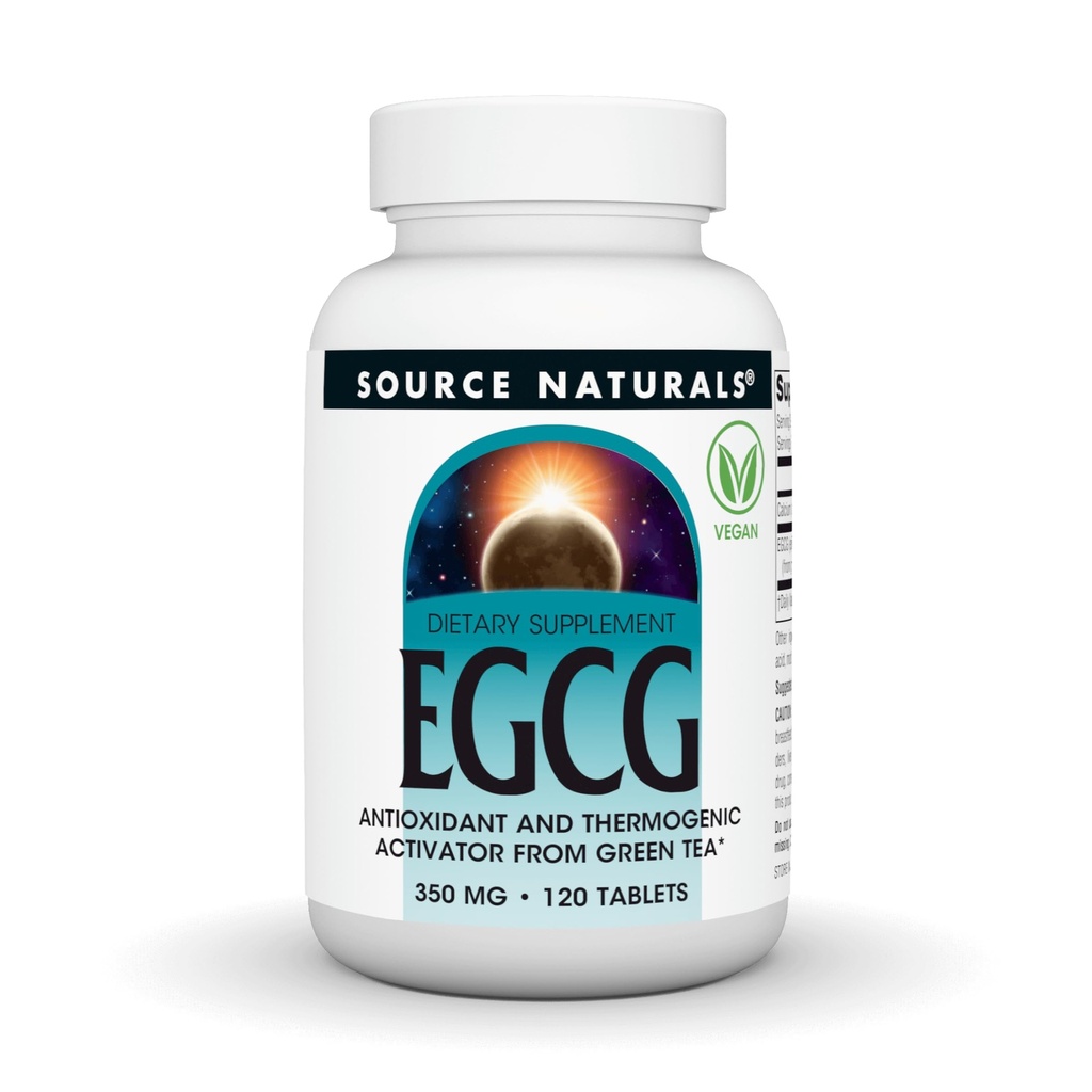 Source Naturals EGCG, Antioxidant and Thermogenic Activator from Green Tea*, 350 mg - 120 Tablets