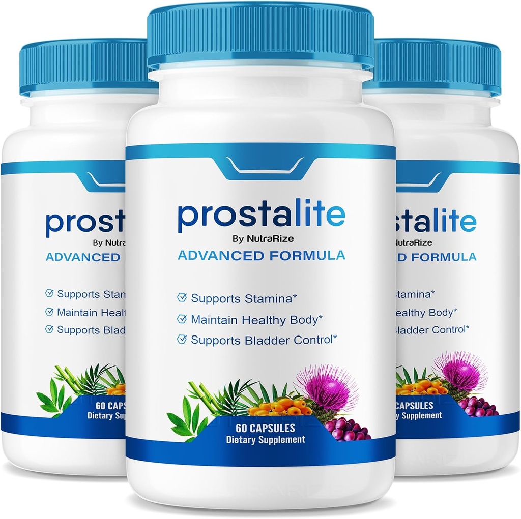 (3 Pack) Prostalite Capsules, Prostalite Prostate Support Supplement, Prostalite All-Natural Supplement for more Control, Prostalite Maximum Strength Pills, Prosta lite Reviews (180 cápsulas)