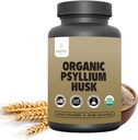 Psyllium Husk kapsula organikoak 750 mg, Gut Health-en zuntz naturalaren osagarria* - Psyllium Husk hauts, Zealthy Life, 250 kapsula