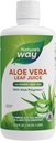 Tự nhiên's Way Aloe Vera Leave Juice và Inner Leave Gel, với Aloe Polymax+, Certified for Aloe content and Purity, Wild Berry Flavored, 33.8 Fl Oz (Packing May Vary)