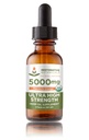 Ultra High Strength Hemp Oil Drops 5000mg Mandarin Orange Flavor (2 oz - 120 Servings) USDA Certified Organic, Calming Relief Supplement