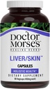 Tohtori Morse's Liver/Skin Care Supplement - Natural Ruoansulatuskanavan terveys & Eliminaatio tuki - Naturopath Formulated - Milk Thistle Seed, Burdock, Bayberry, Voikukka juuri - 90 kapselia