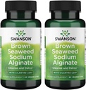 Swanson Premium- Brown Seaweed Natrium Alginate with Cilantro Leaf - 60 Veggie Caps (2 balení)