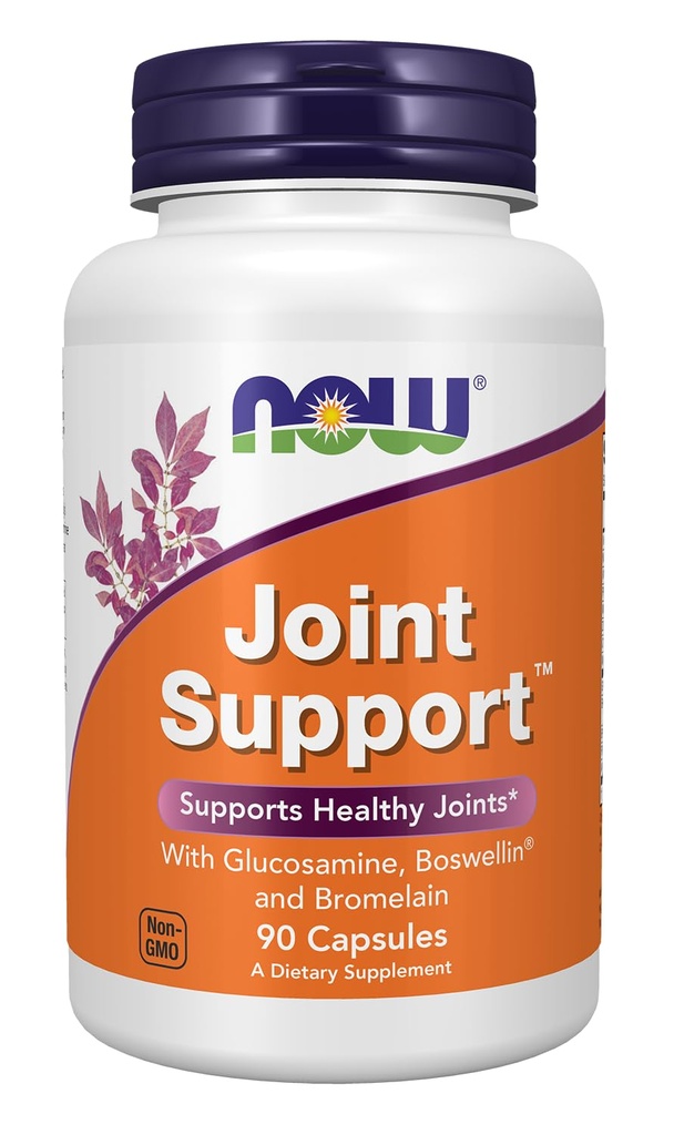 NOW Foods Supplements, Joint Support™ with Glucosamine, Boswellin® and Sea Cucumber, 90 Capsules